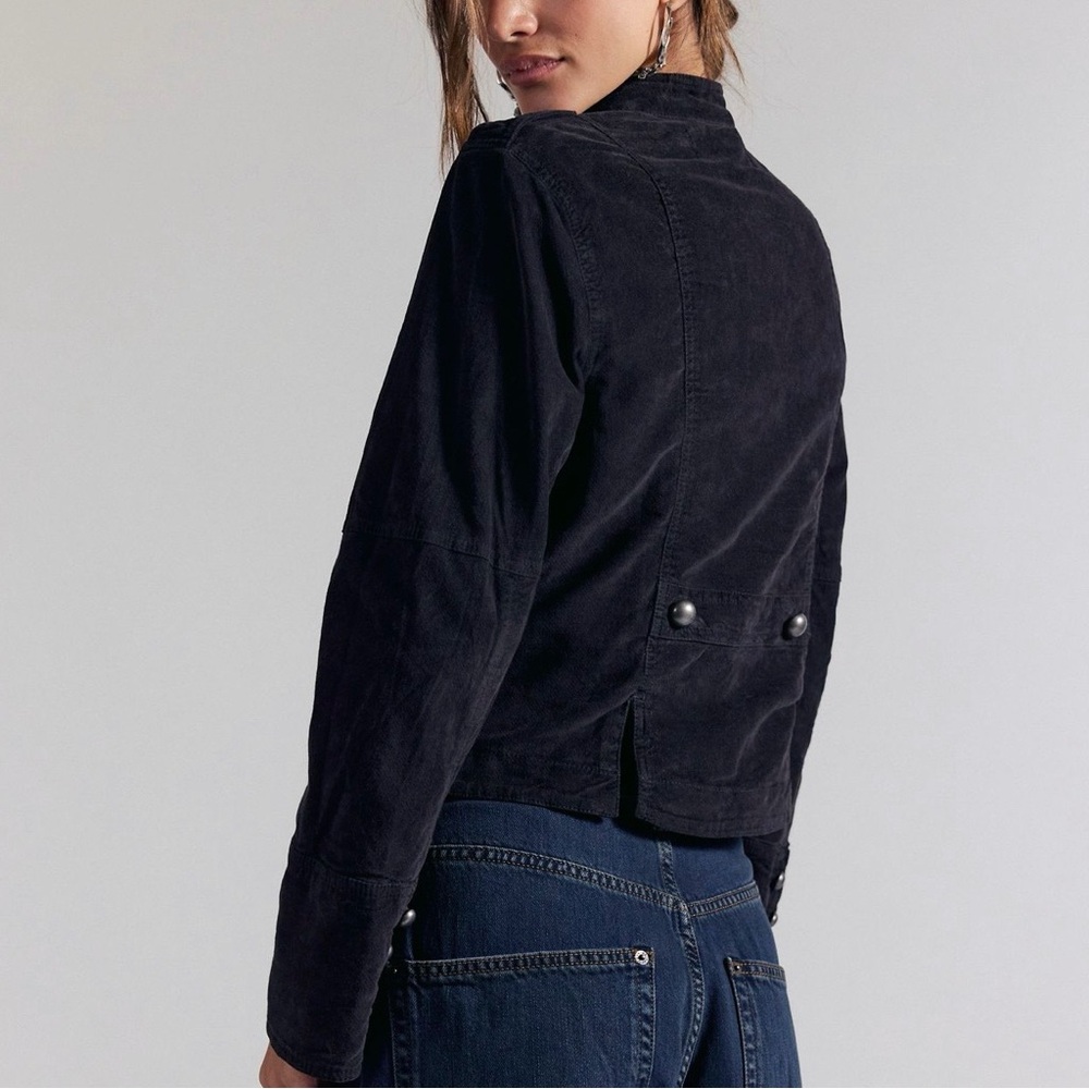 Free People Lotty Velvet Military Jacket - Picture 3 of 9